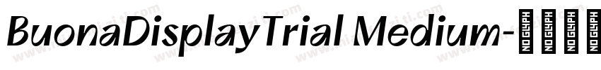 BuonaDisplayTrial Medium字体转换